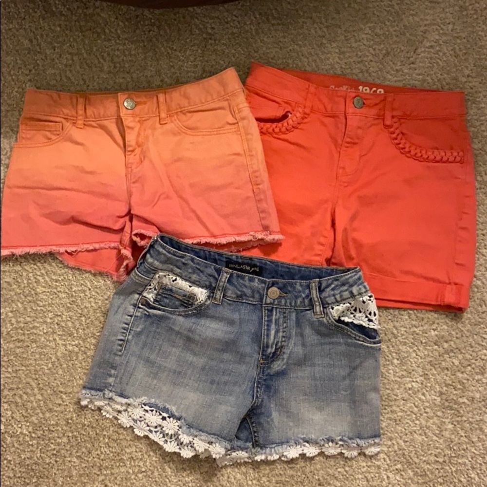 Girls jean shorts pack